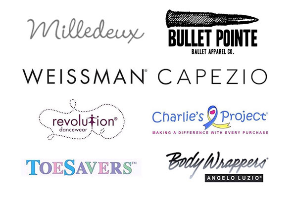 Milledeux, Bullet Pointe, Weissman, Capezio, Revolution, Charlie's Project, Toesavers, Body Wrappers